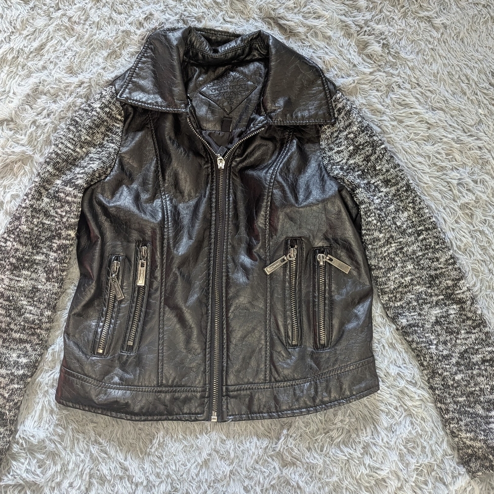 Jou Jou Black Jacket with Gray Sleeves for Kids
